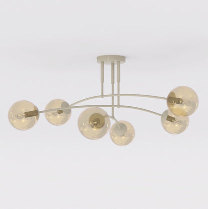 Pregos 6 loftlampe mokka/honning