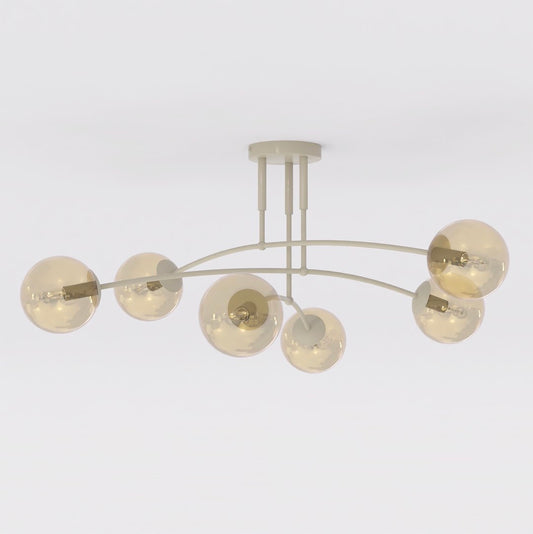 Pregos 6 loftlampe mokka/honning