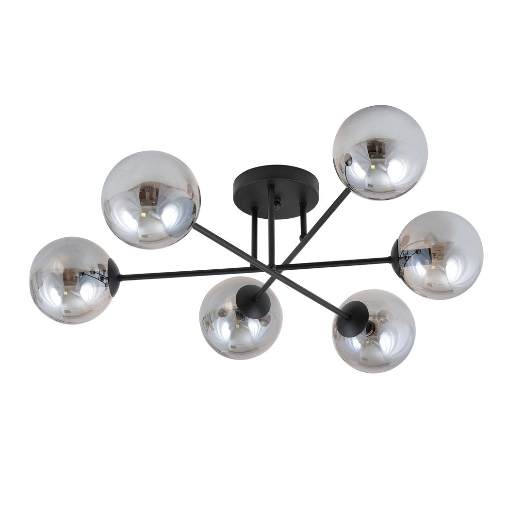 Roma 6 loftlampe sort/grafit