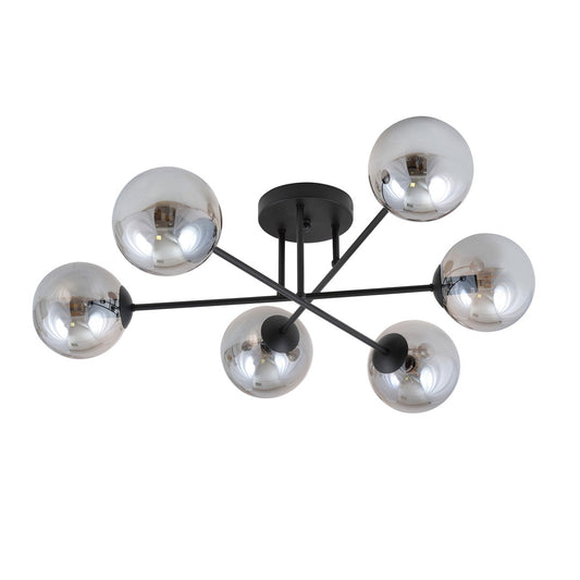 Roma 6 loftlampe sort/grafit