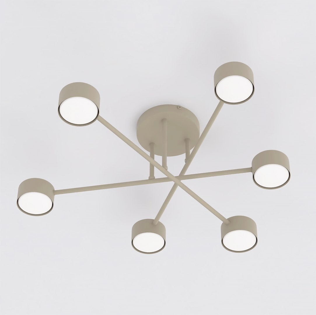 Halo 6 loftlampe mokka