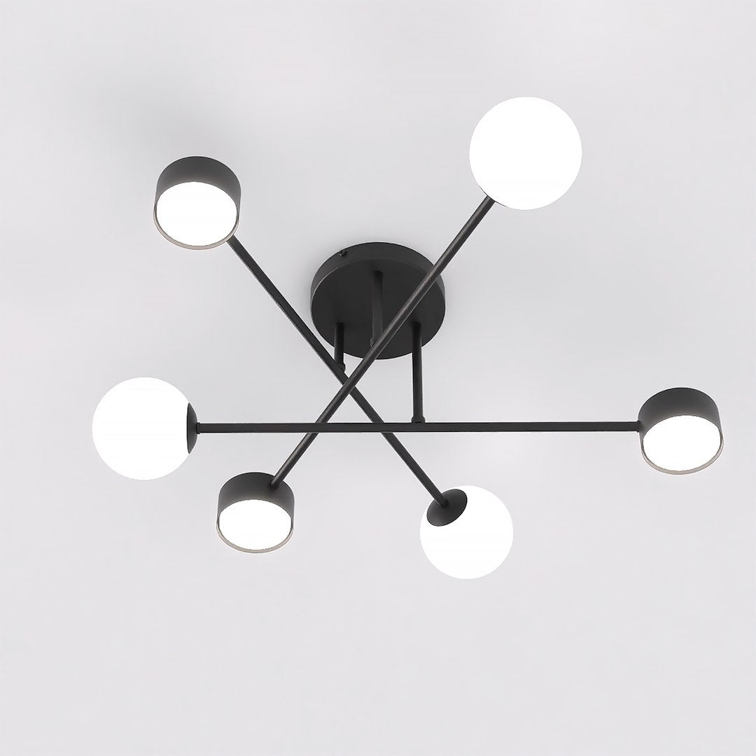 Holon 6 loftlampe sort