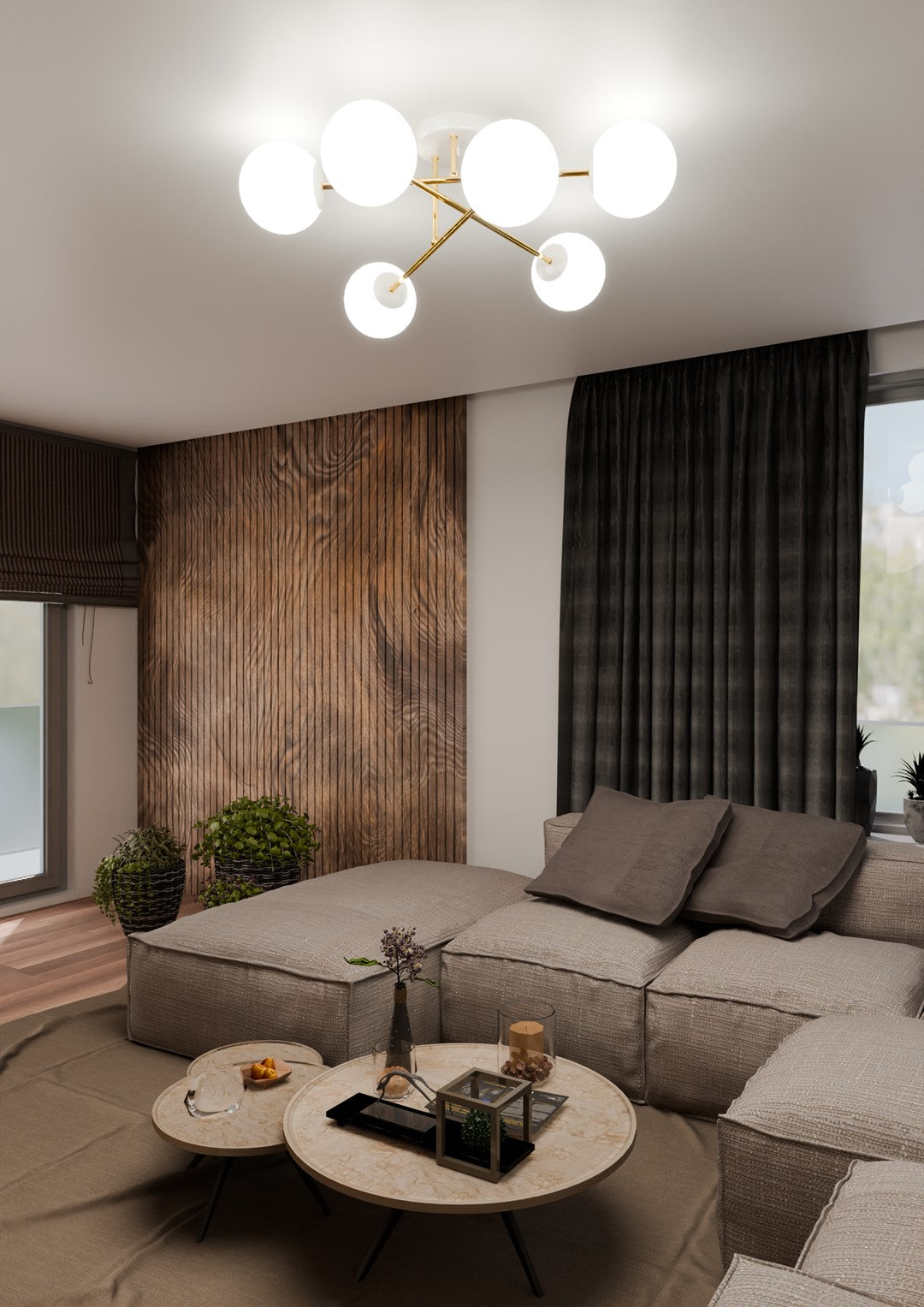 Magnum 6 loftlampe hvid/opal