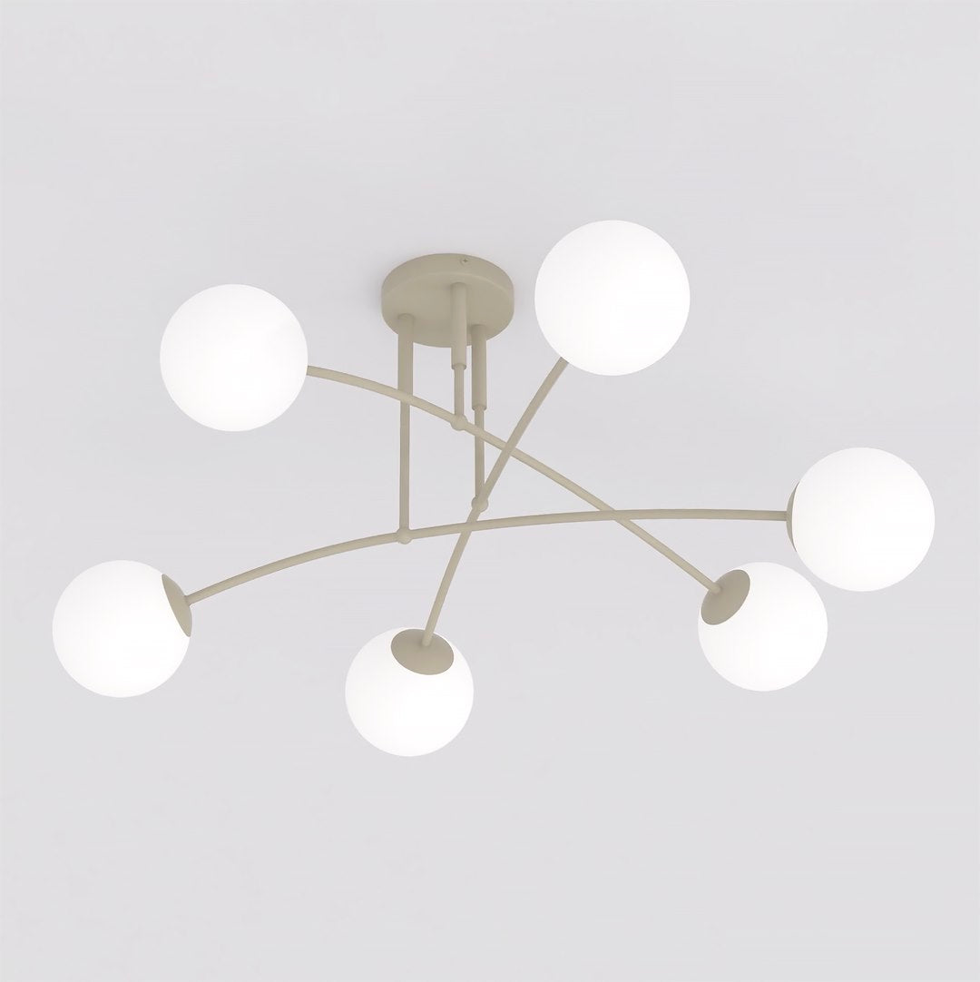 Nails 6 loftlampe mokka/opal