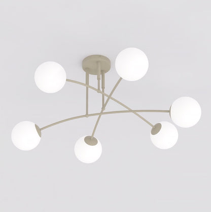 Nails 6 loftlampe mokka/opal