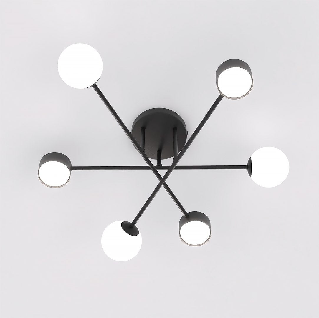 Holon 6 loftlampe sort