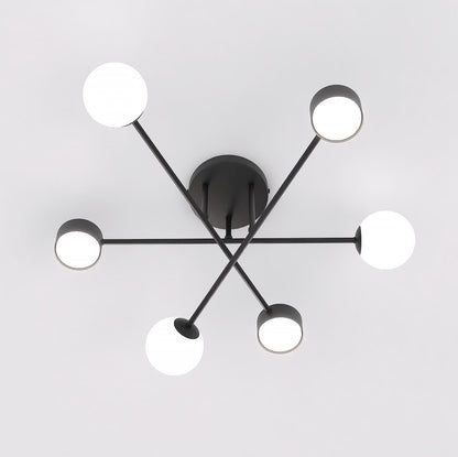 Holon 6 loftlampe sort