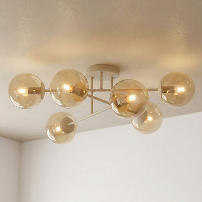 Roma 6 loftlampe mokka/rav