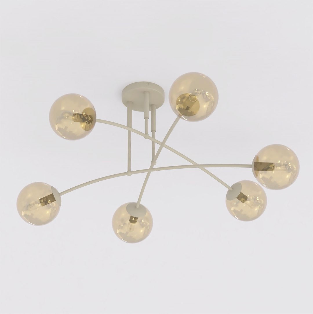 Pregos 6 loftlampe mokka/honning