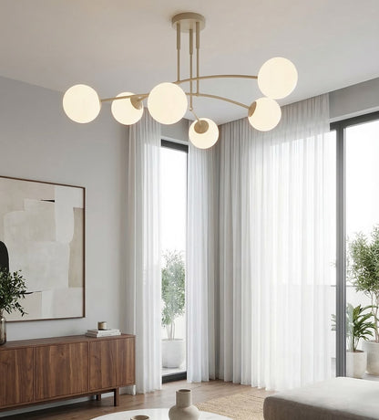 Nails 6 loftlampe mokka/opal