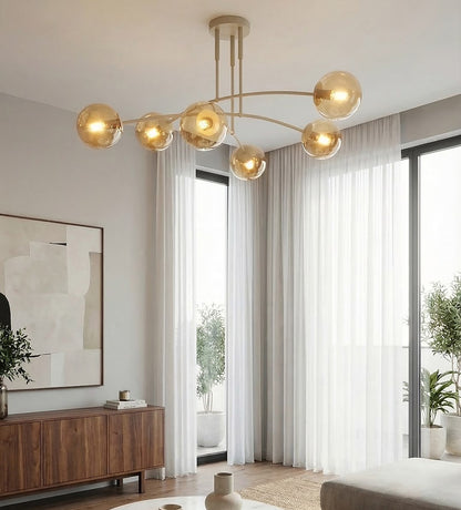 Pregos 6 loftlampe mokka/honning