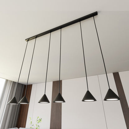 Elit 6 pendant light black/gold