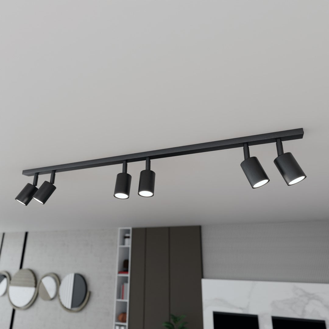 Flash 6 loftlampe sort
