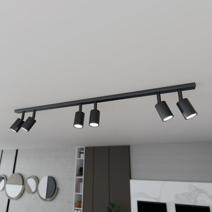 Flash 6 loftlampe sort