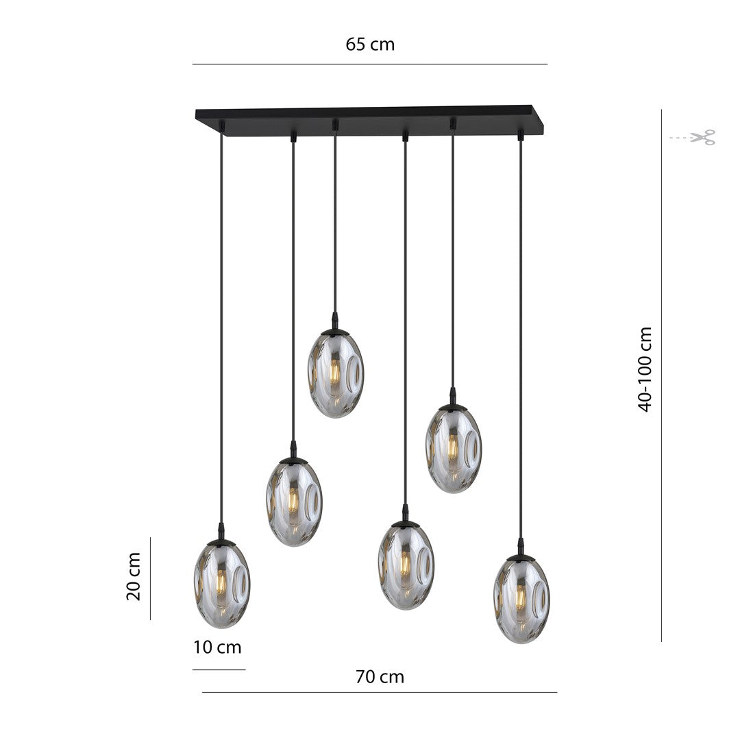 Astral 6 pendellampe grafit