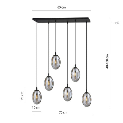 Astral 6 pendellampe grafit