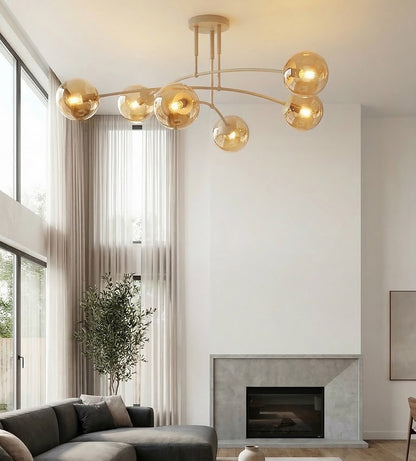 Pregos 6 loftlampe mokka/honning