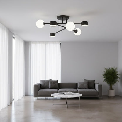 Holon 6 loftlampe sort