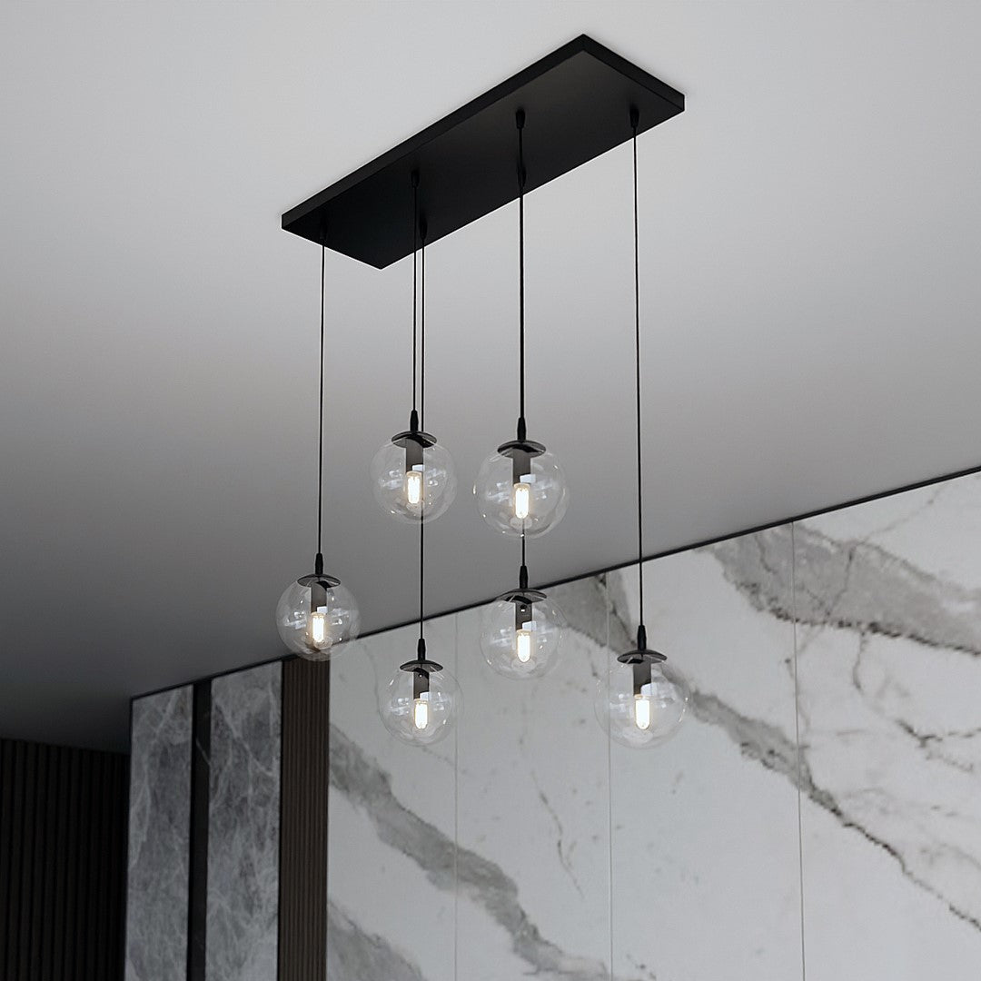 Cosmo 6 pendellampe transparent