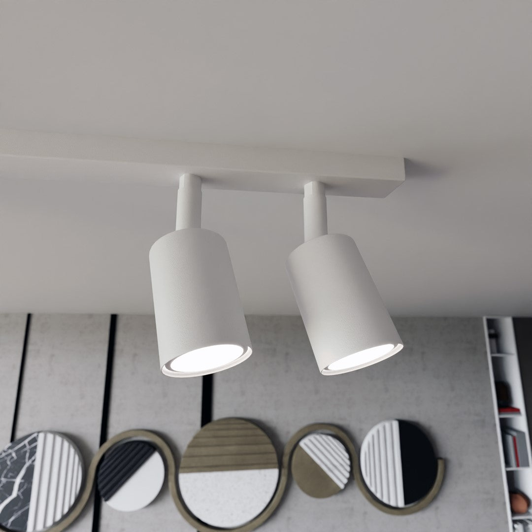 Flash 6 loftlampe hvid