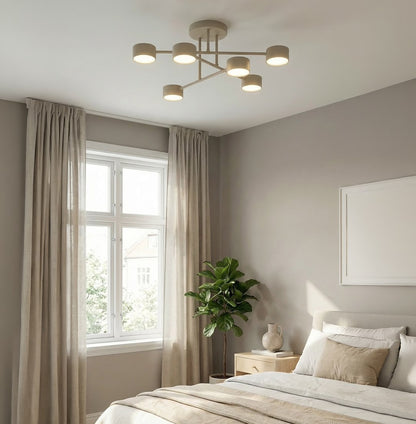 Halo 6 loftlampe mokka