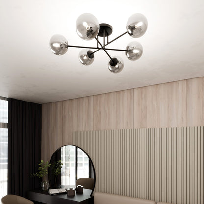 Roma 6 loftlampe sort/grafit