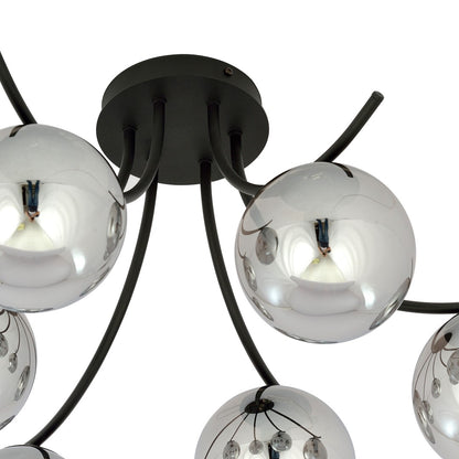 Boston 6 loftlampe sort/grafit