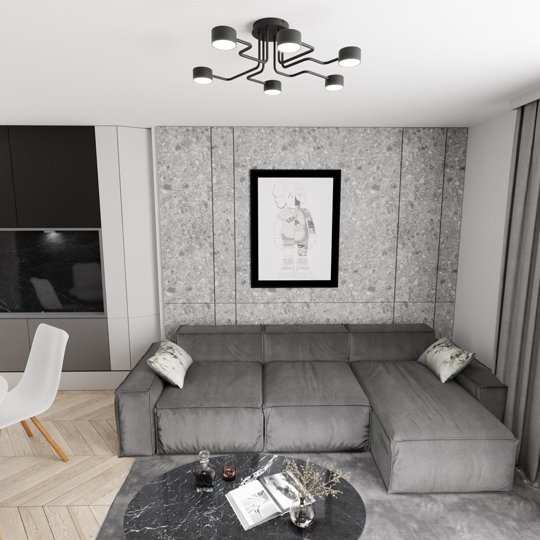 Kurage 6 loftlampe sort