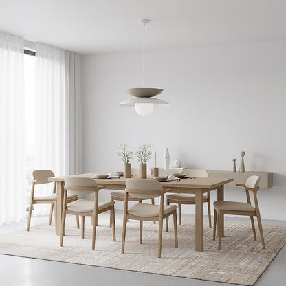 Nagoya 1 pendellampe hvid/mokka