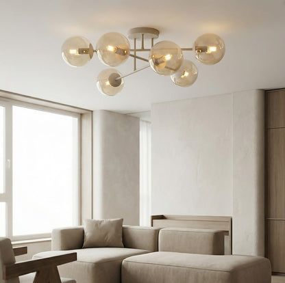 Roma 6 loftlampe mokka/rav