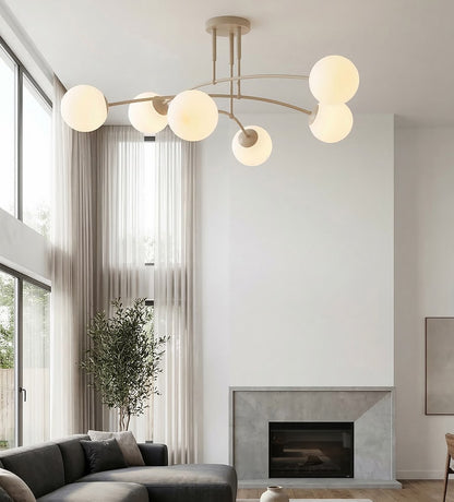 Nails 6 loftlampe mokka/opal