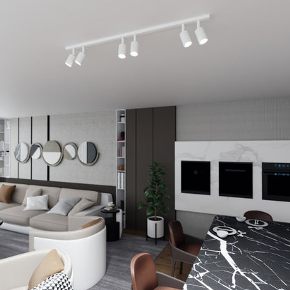 Flash 6 loftlampe hvid