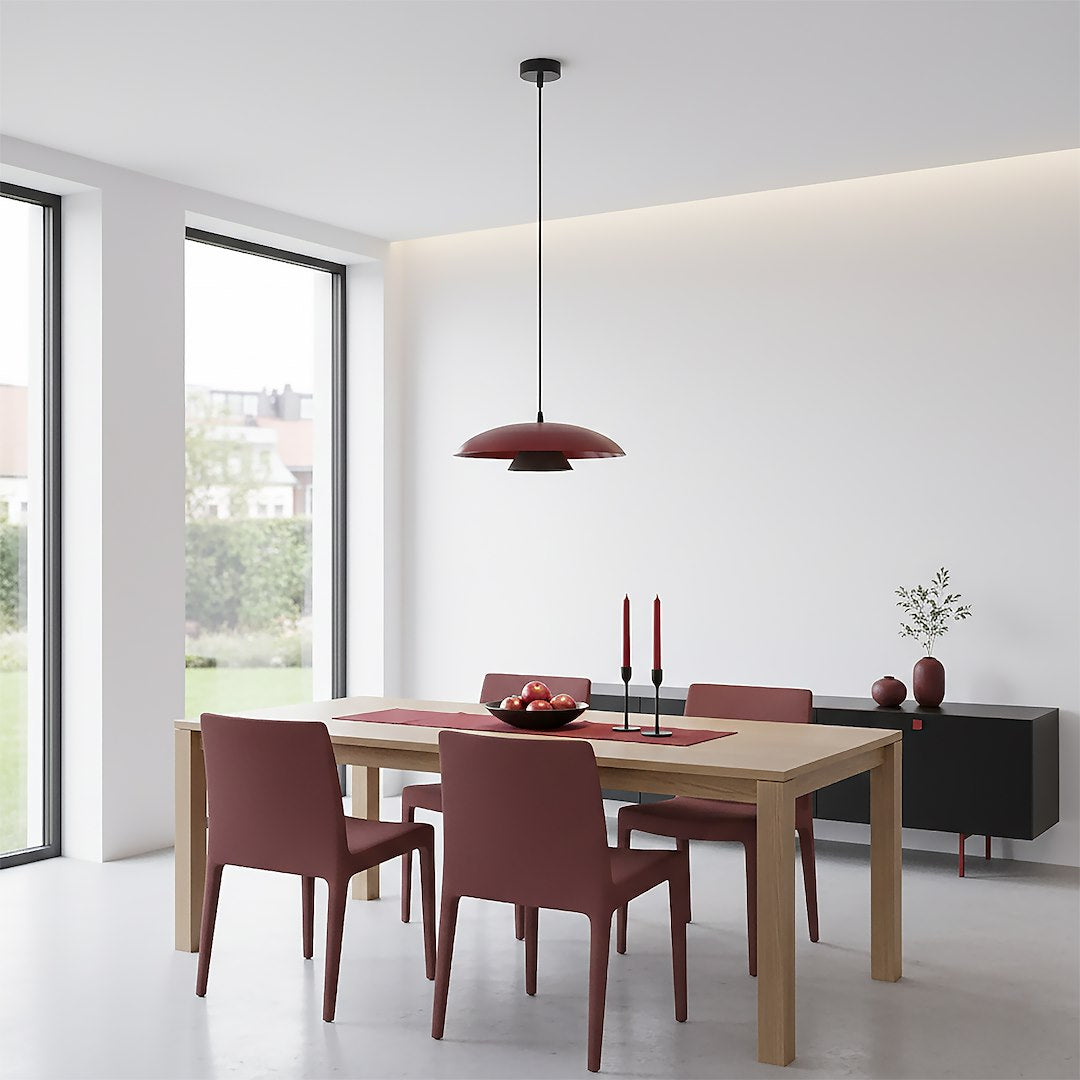 Babel 1 pendellampe bordeaux/sort