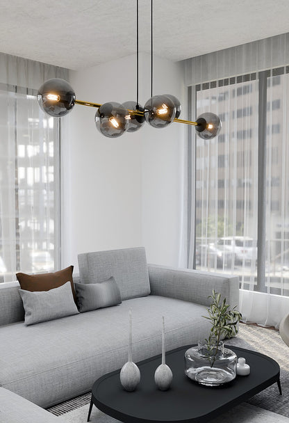 Gravity 6 loftlampe sort/grafit