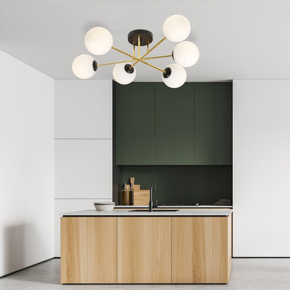 Magnum 6 loftlampe sort/opal