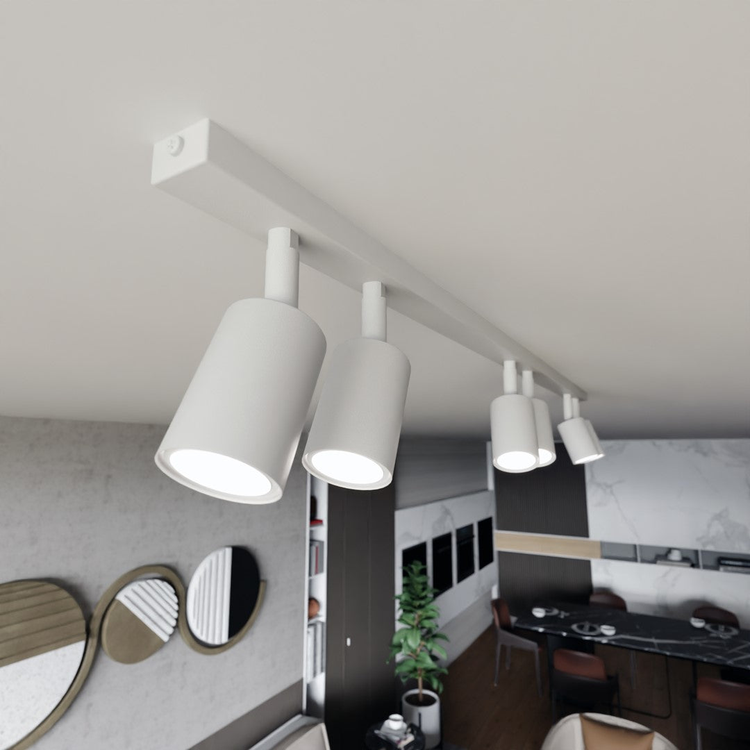 Flash 6 loftlampe hvid