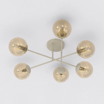 Roma 6 loftlampe mokka/rav