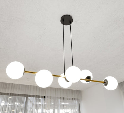 Gravity 6 pendellampe sort/guld