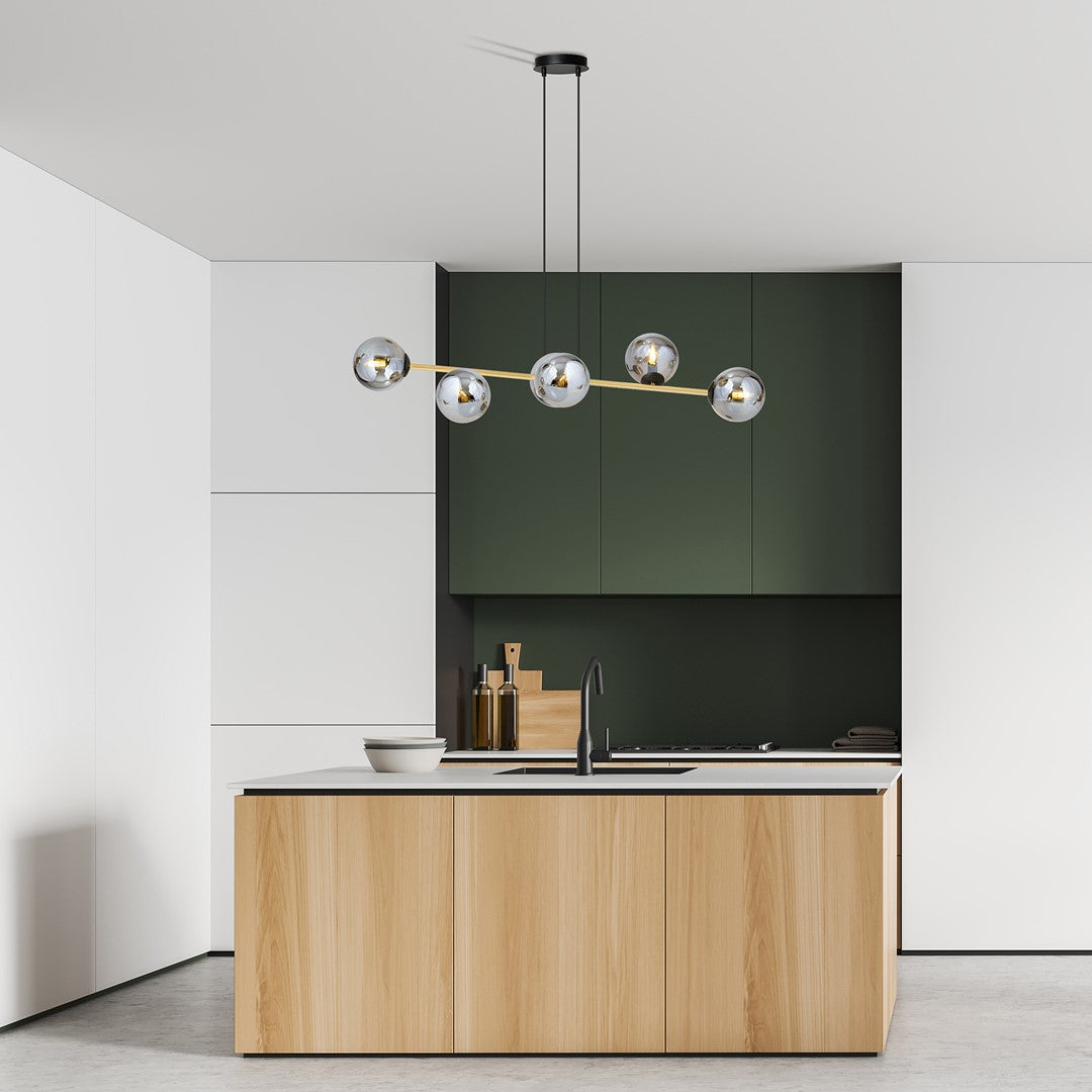 Gravity 6 loftlampe sort/grafit