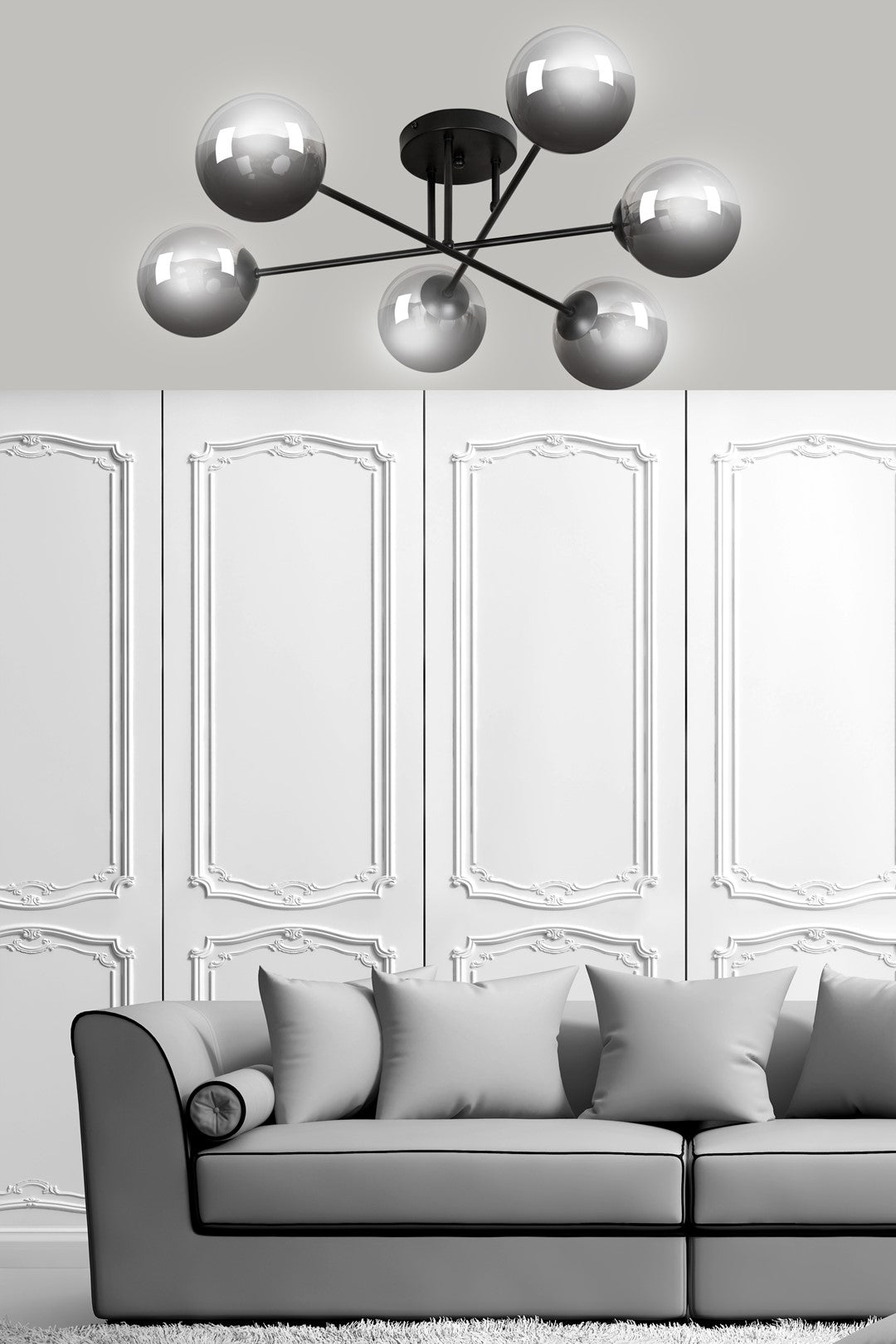 Brendi 6B loftlampe sort/grafit