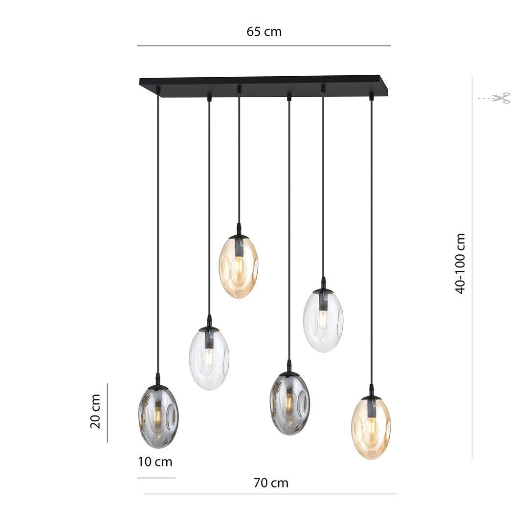 Astral 6 pendellampe blandet