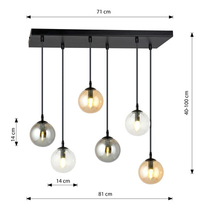 Cosmo 6 premium pendellampe blandet