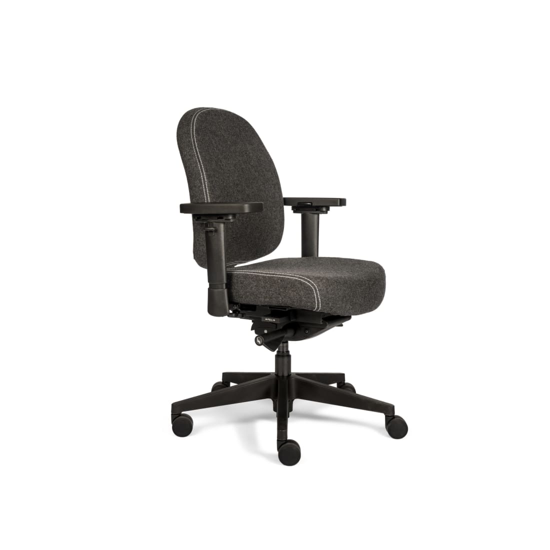 Sit And Move Therapod X Compact Mørkegrå - Kontorstol Uldfilt Fenice