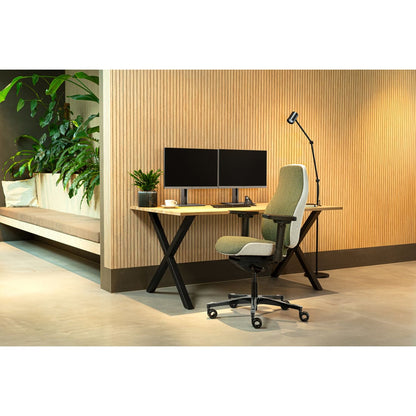 Sit And Move Therapod X2 Oliven - Kontorstol Facet Uld Oliven/Askgrå
