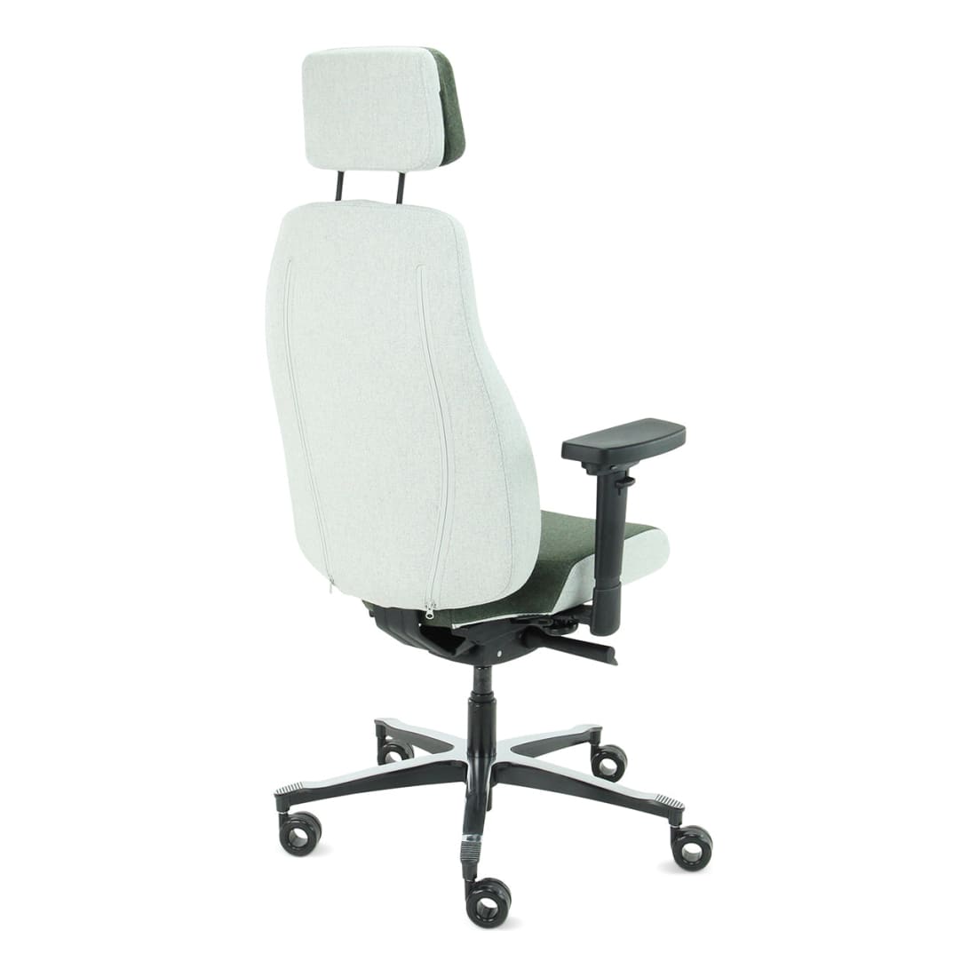Sit And Move Therapod X2 HR Hovedstøtte Oliven - Kontorstol Facet Uld Oliven/Askgrå
