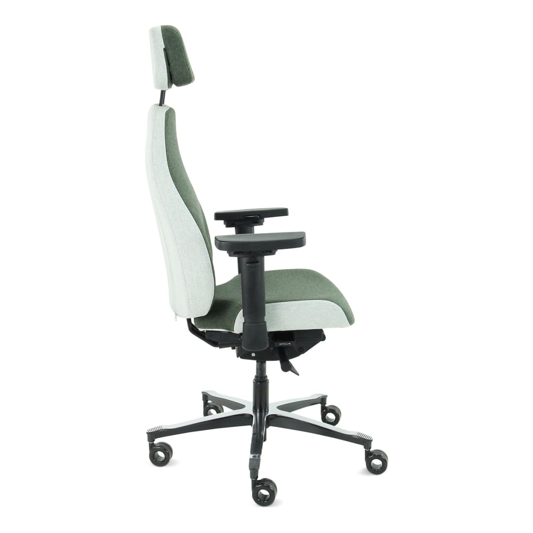 Sit And Move Therapod X2 HR Hovedstøtte Oliven - Kontorstol Facet Uld Oliven/Askgrå