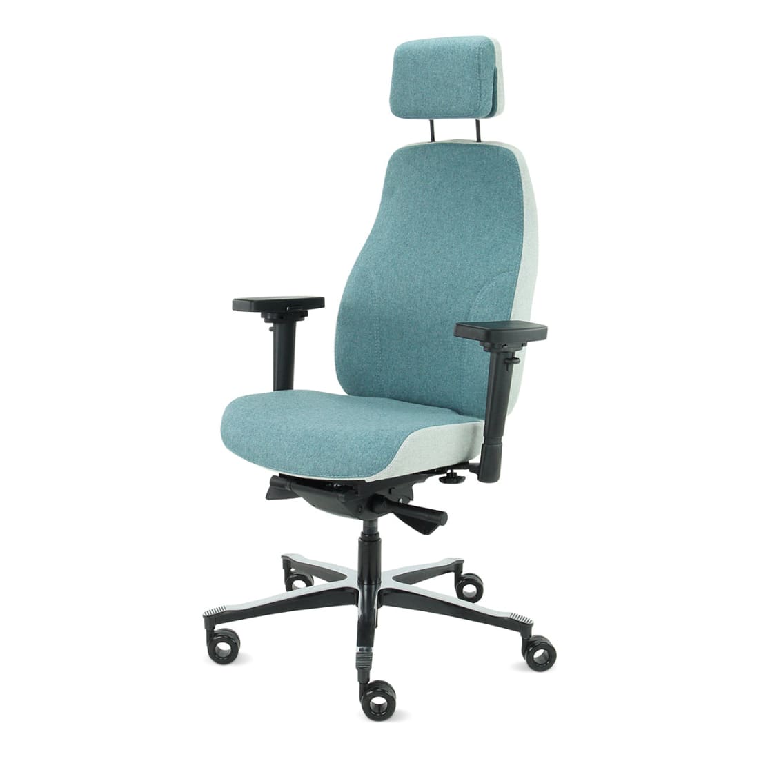 Sit And Move Therapod X2 HR Hovedstøtte Azur - Kontorstol Facet Uld Azur/Askgrå