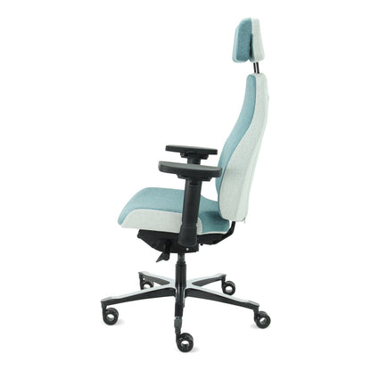 Sit And Move Therapod X2 HR Hovedstøtte Azur - Kontorstol Facet Uld Azur/Askgrå