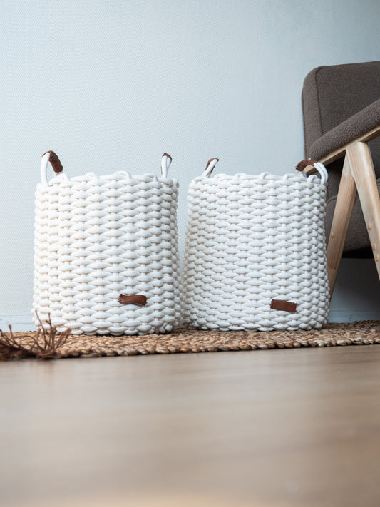 Kidsdepot Korbo L baskets - white