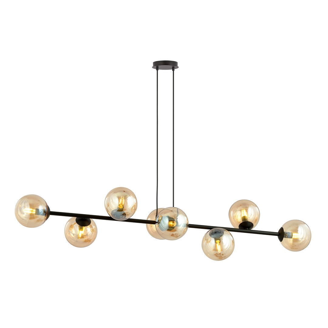 Rossi 8 pendellampe sort/rav